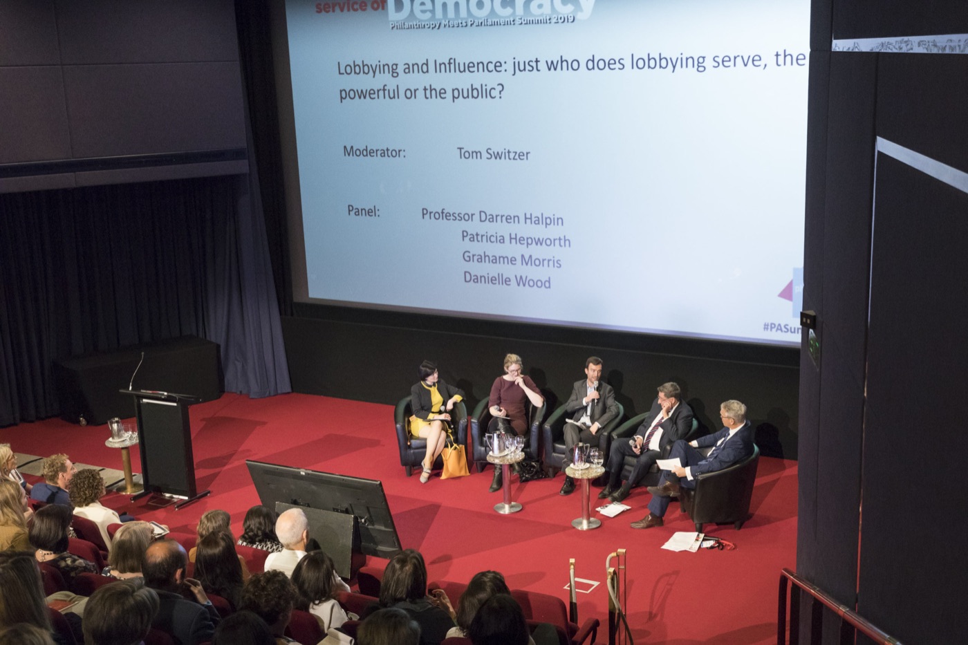 Darren Halpin speaking on a panel at Parliament House, Canberra